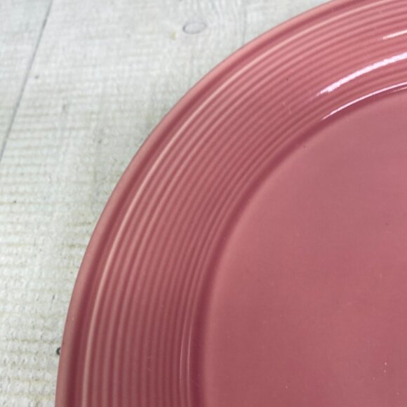 Nancy Calhoun DARK ROSE Japan Solid Color 8" Smooth Stoneware Salad Plates Set 5 - Picture 15 of 16